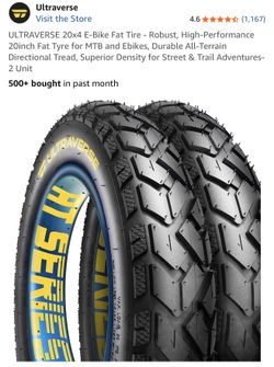 ULTRAVERSE 20x4 E-Bike Fat Tire/ONE TIRE