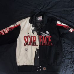Vintage Scarface Tony Montana Jeff Hamilton Bomber Varsity Jacket XL Al 1983