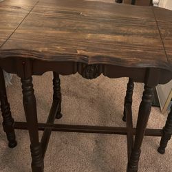 Antique Wood Console Table 