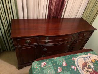 Cherry Wood Server Cabinet