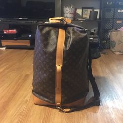 Louis Vuitton Monogram Sac Marin GM XL Duffel Bag Travel Tote + Shoulder Strap