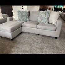 Gray Sectional Movable Chaise 