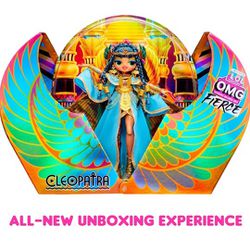 L.O.L. Surprise! OMG Fierce Collector Cleopatra Fashion Doll- Limited Edition 11.5" Premium Collector Doll Luxe Blue & Gold Royal Outfit Accessories