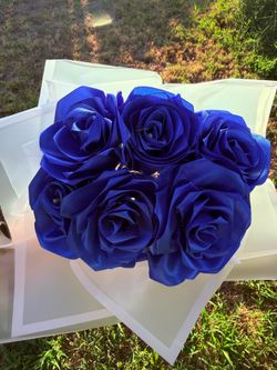 Ribbon flowers bouquets