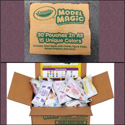 Crayola Model Magic, Modeling Clay Alternative, 15 Colors, 1 oz Packs, 30 Count