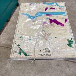 Vintage Contra Costa County Map