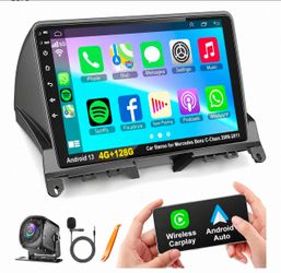 Android 13 Car Stereo for Mercedes Benz C-Class W204 S(contact info removed)-2011 4G+128G
