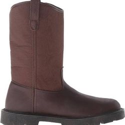 NEW Size 8.5 WIDE Georgia Work Boots Waterproof Men Homeland Wellington Soft Toe Shoe
60% Leather, 40% Rubber