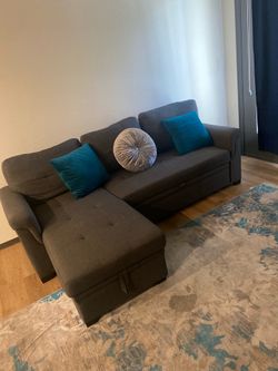 Couch and pillows