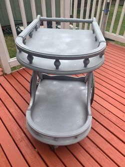 Vintage style wooden serving Cart.