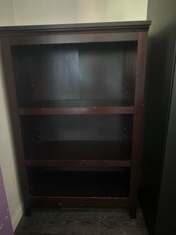 Espresso bookshelf