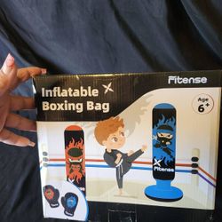 Inflatable punching bag for kids