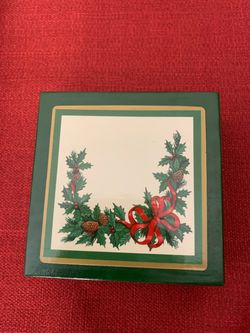 Holiday Coaster set in gift book