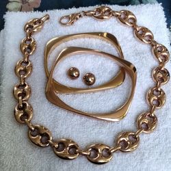 Bronze Milor Necklace and Bangles