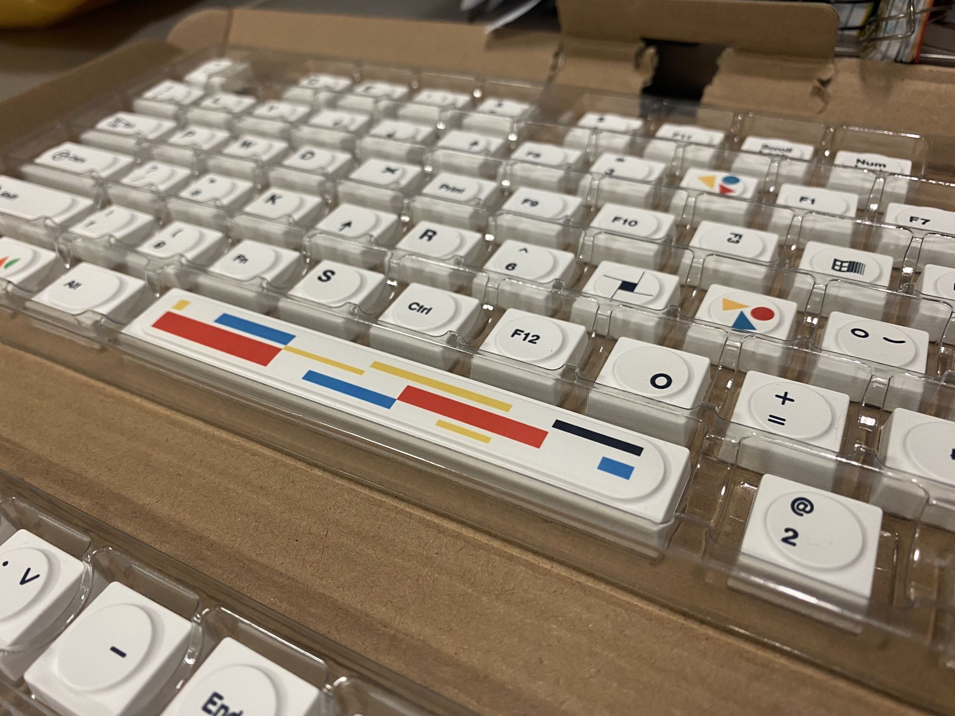 Low-Profile Brick Style Mechanical Keyboard Keycaps