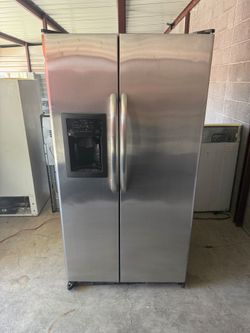 GE Stainless Steel Refrigerator And Freezer