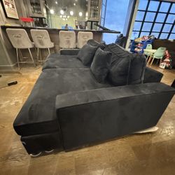 Black Deep Sofa $150