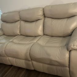 LEATHER  DUAL POWER RECLINING Sofa