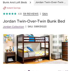 twin bunk bed with matress 