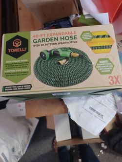 Torelli 40-ft Expandable Garden Hose with Spray Nozzle