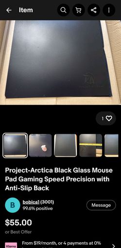 Project arctica glass gaming pad