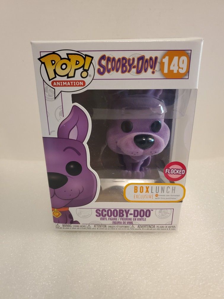 Funko POP! Scooby-Doo #149 Purple Scooby-Doo Flocked Box Lunch Ex Animation