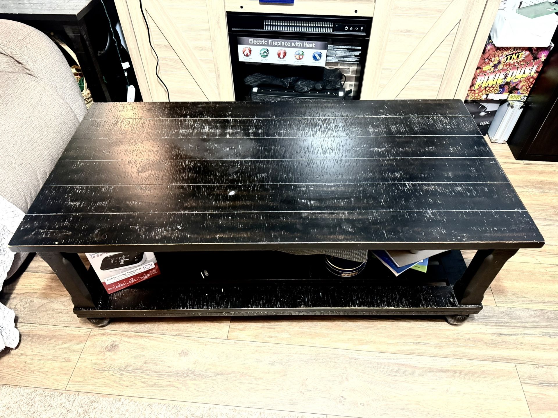 Black Wooden Coffee Table