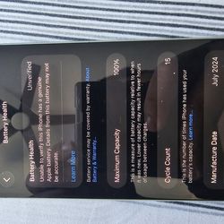 Iphone 15 128gb for sale or  Trade for JBL  Issue hairline on front unverified battery no issue at icloud camera all good or trade to dji drone