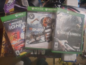 Xbox Game Lot – NASCAR 21, Skate 3, Mortal Kombat X