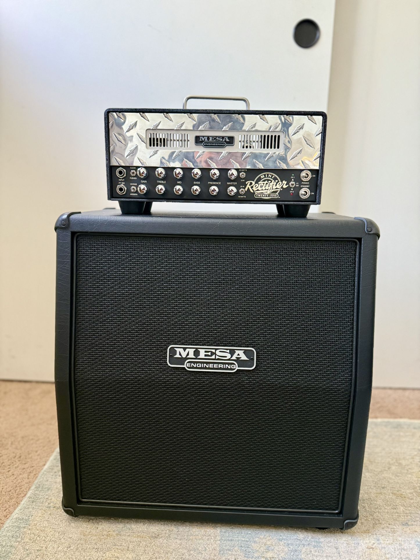 Mesa Boogie Mini Rectifier Amp Head And Speaker Can