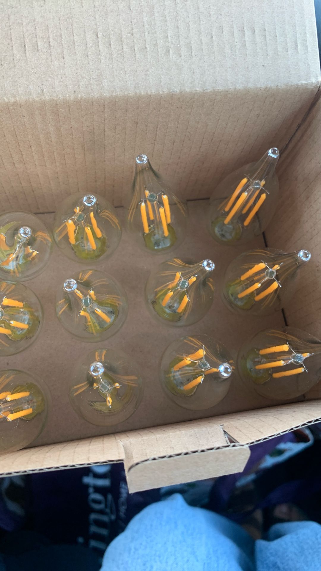 E 12 Candle Flame Bulb Set If 12. 22 Y Ears Life Time