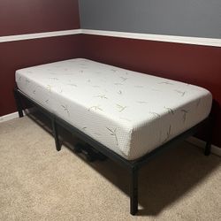 Twin XL Frame And Mattress