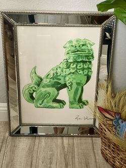 CHINESE FOO DOG JADE PRINT By Laura Row
