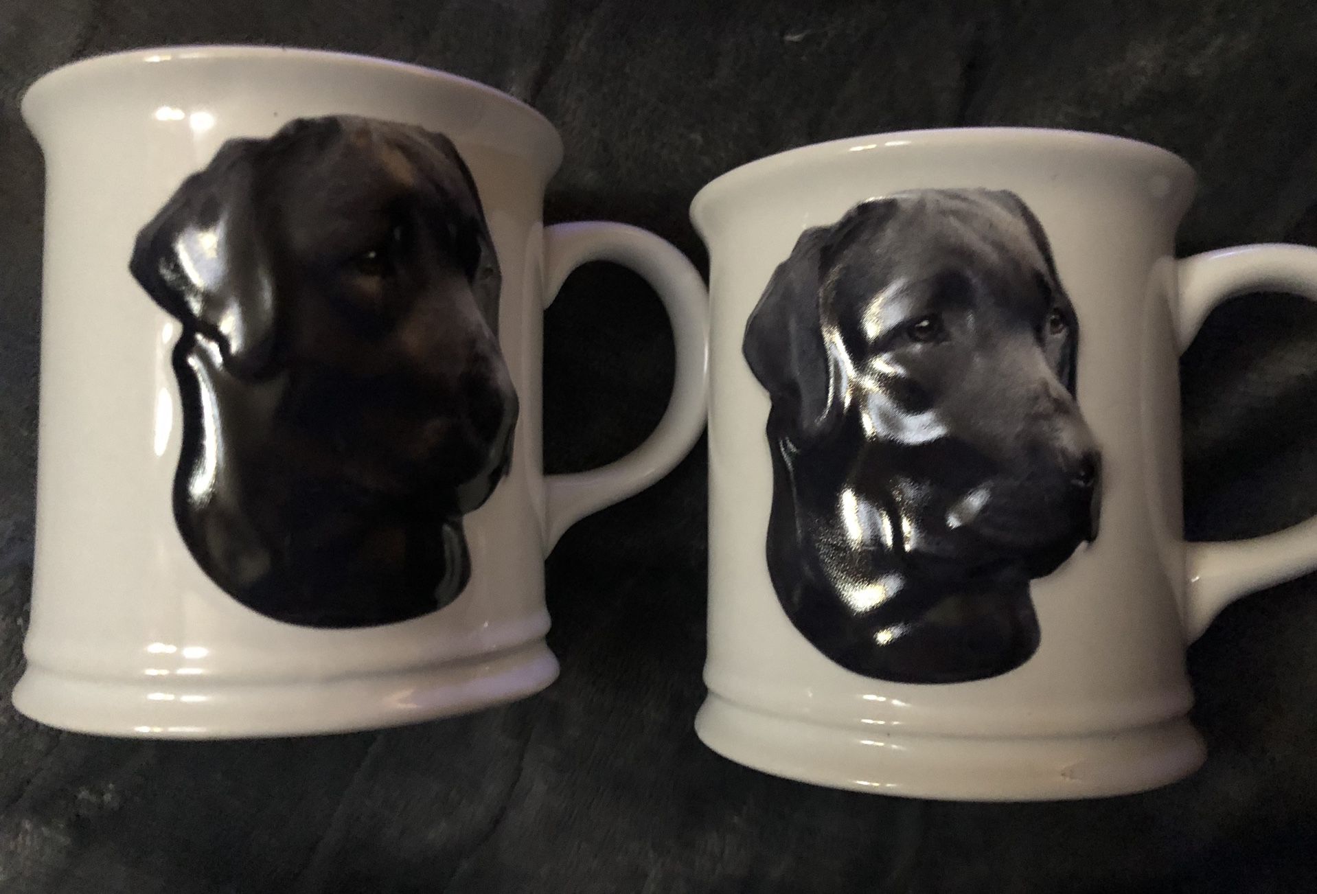 $10 Black Lab 3-d Mugs (2)