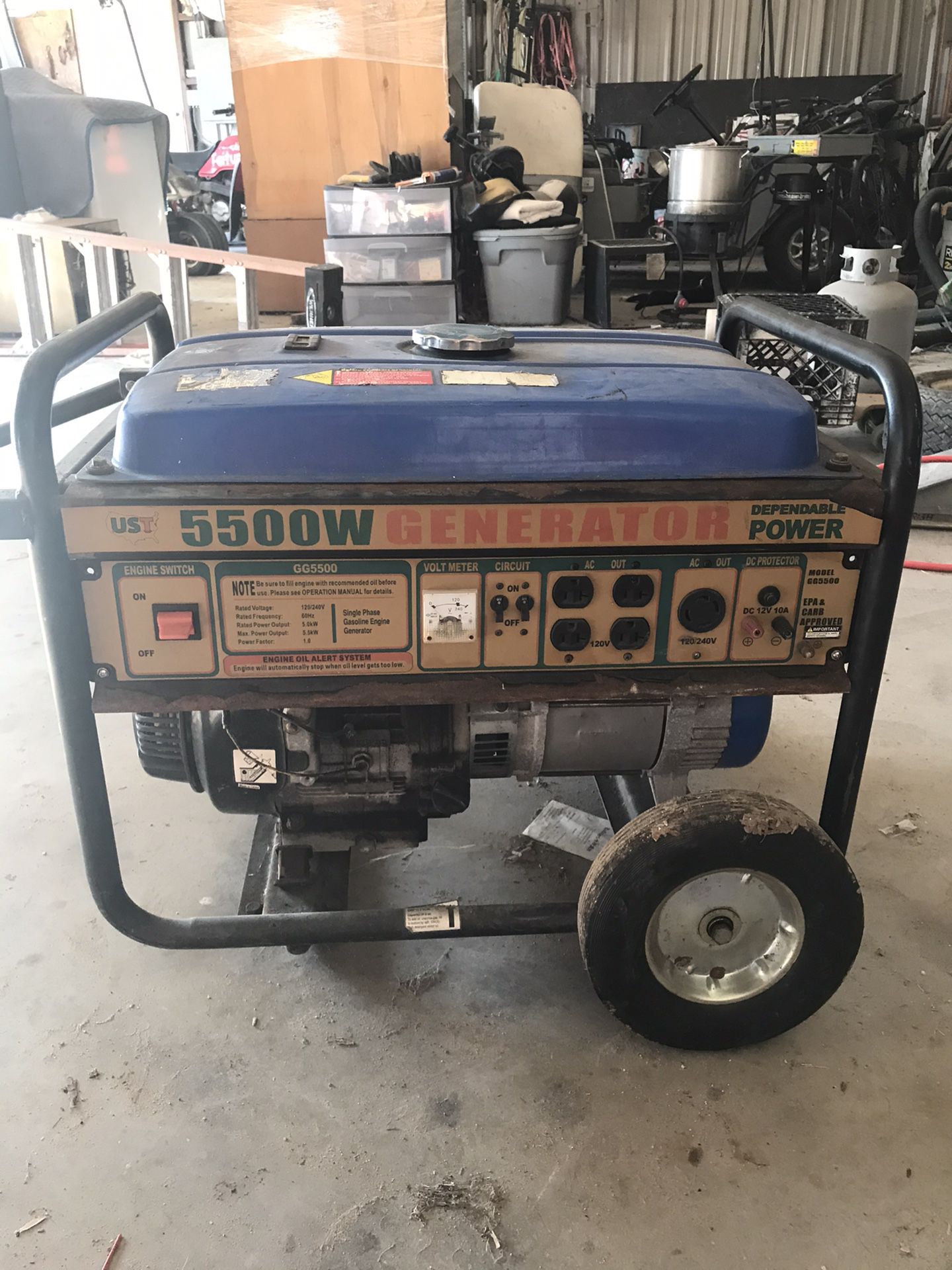 5500 watt generator
