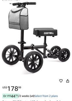 Cosywill Knee Scooter with Carry Bag