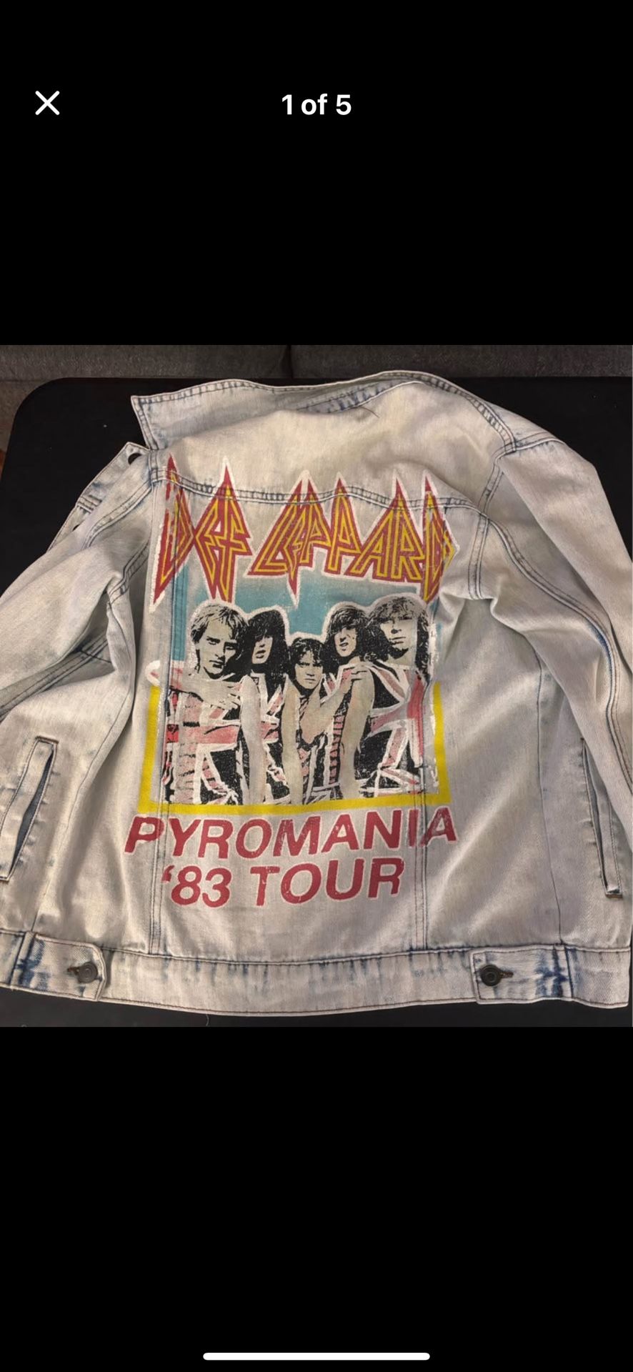U get all Def Leppard Jean jacket plus more