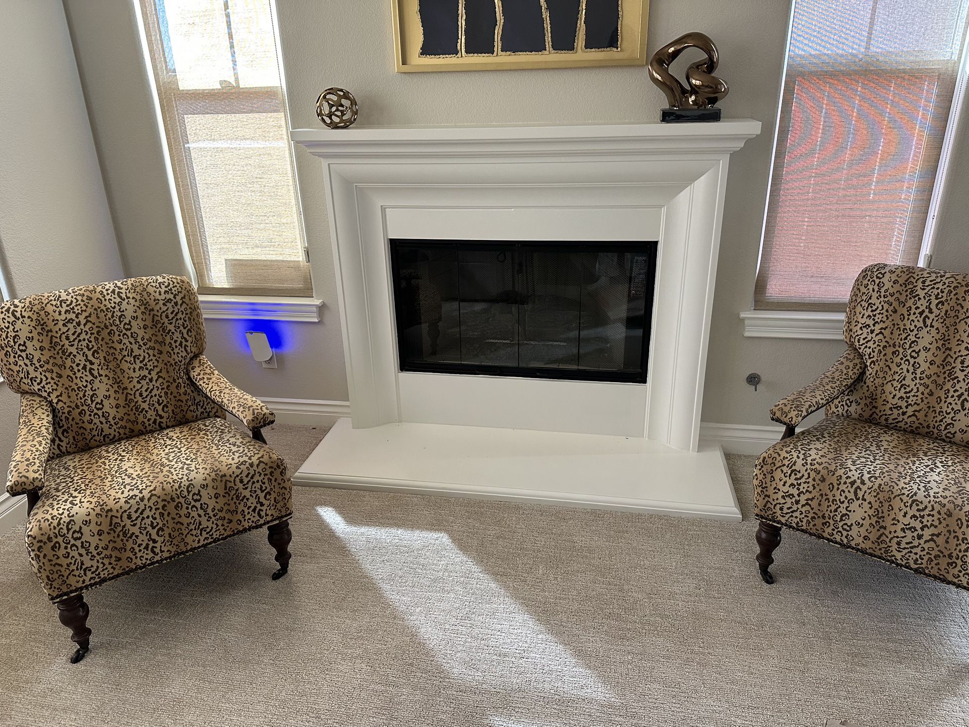 Custom Cheetah Print Chairs