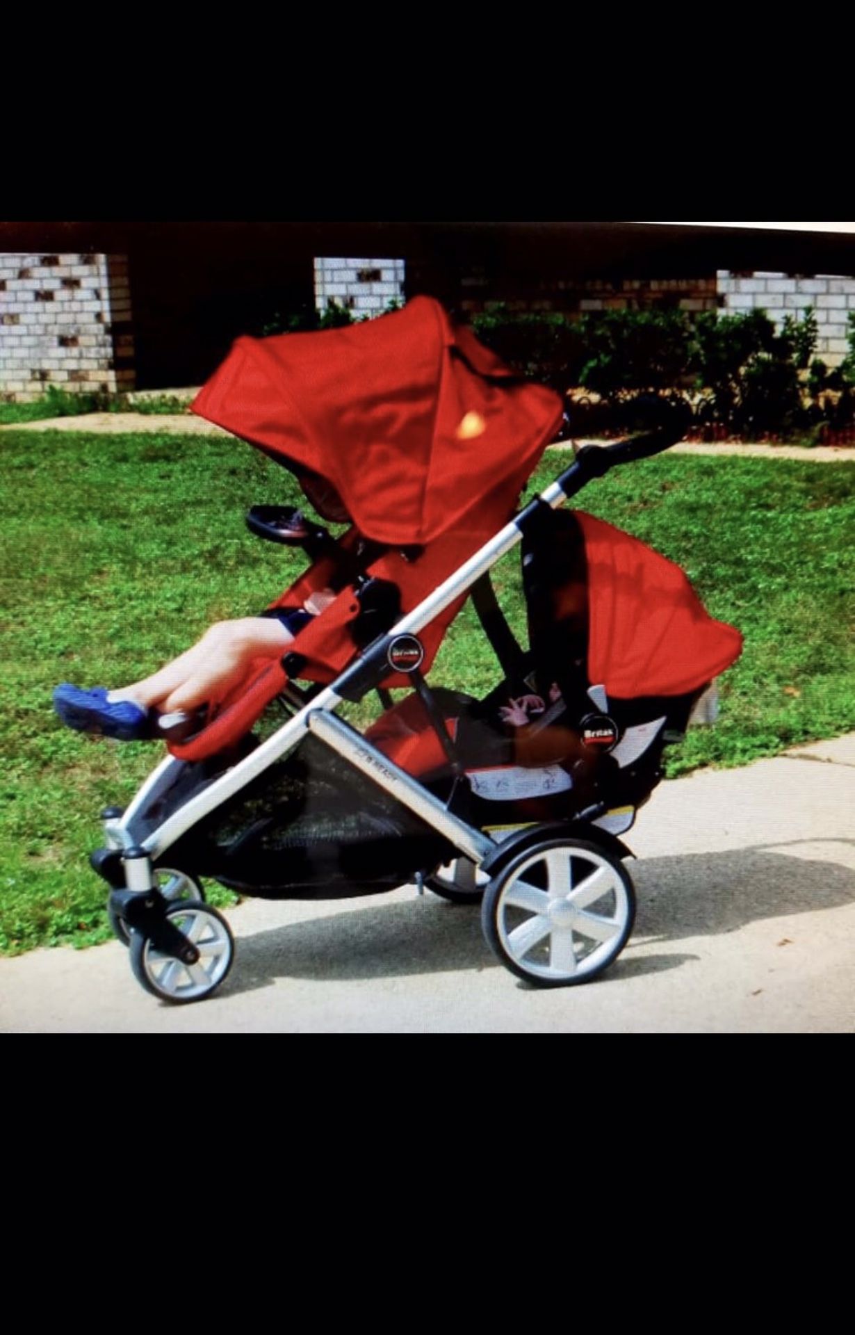 Baby double stroller