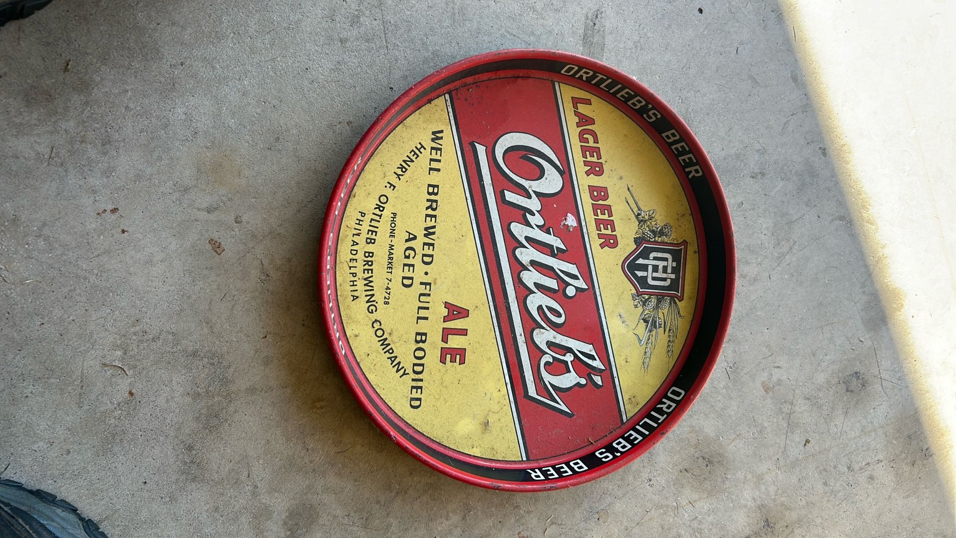 Ortliebs Serving Tray, A1 Excellent Condition 12 Inches