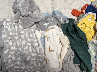 Baby Clothes  3m-9m. 3 And More All New Sleep Bags,  Activity Gym, Bouncer And Other Stuff 