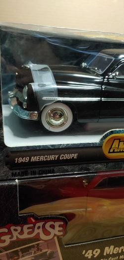 2 1949 mercury american muscle 1/18 scale grease custom and black coupe