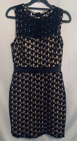 Party Nude Tone Black Dress