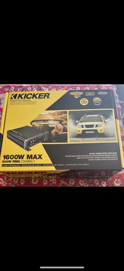 New New Kicker Amp CAR AUTO TRUCK SUV AUDIO STEREO BASS SYSTEM BRAND NEW Honda Toyota Acura Lexus Kia Genesis Chevy Tahoe Silverado Jeep.