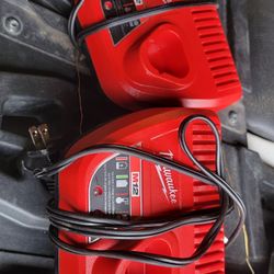 2 Milwaukee M12 Chargers
