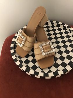 A New Day Embellished Block Heel Sandals WMN9.5