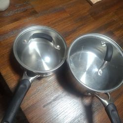 2 Calphalon Pats 2Qt 1.8L And 1Qt