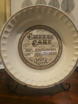 Vintage Royal China “Country Harvest” Cheesecake Plate – USA Made
