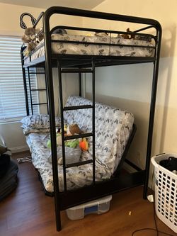 Twin over Futon Full Bunk Bed Frame