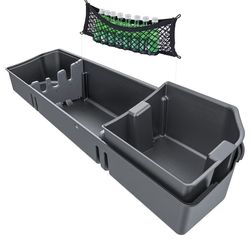 New-WHALEMOTOR Underseat Storage Compatible with Ford F150(2015-2025)&Super Duty(2017-2025) SuperCrew/Crew Cab, Upgraded Rear Under Seat Organizer Car